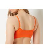 Soutien-gorge sans armatures pad amovible Amande orange