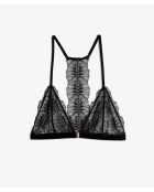 Sujetador negro sin paraguas