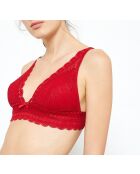 Soutien-gorge sans armatures pad amovible n°8 Cherie Cherie rouge