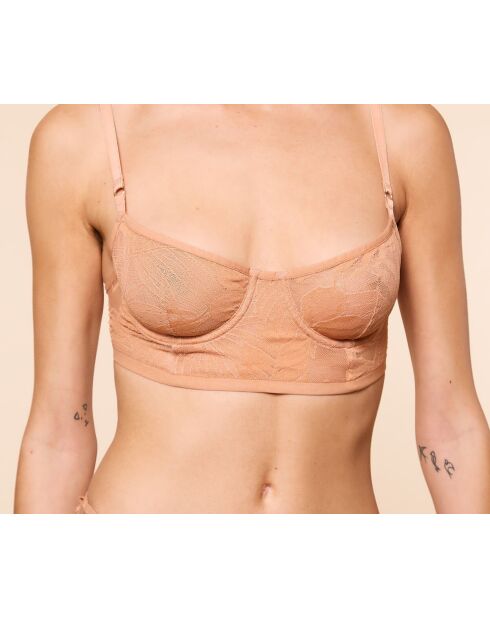 Soutien-gorge avec armatures Palme beige