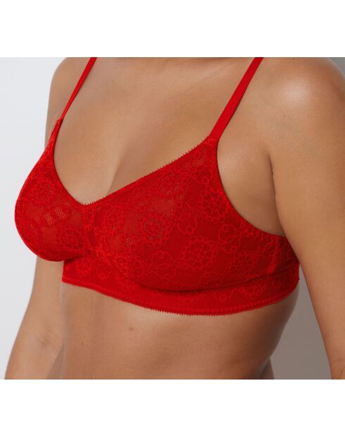 Debby BH Nr. 8 ohne Bügel in Übergröße, Rot