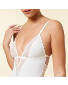 Body blanco sin aros Sentiment de una sola pieza