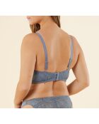 Enigme blaugrauer Bügel-BH