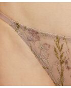 Taupefarbenes Höschen mit Louange-Netzstoff