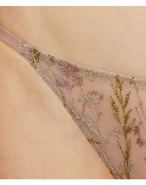 Mutandine Louange in mesh tortora