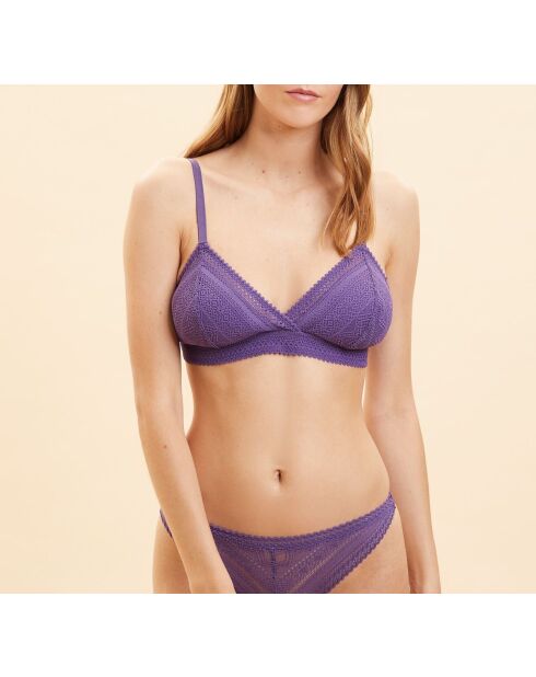 Soutien-gorge sans armatures pad amovible Sublime We Care violet