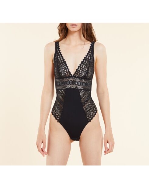 Voyage schwarzer, einteiliger Body ohne Bügel