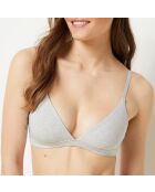Hellgrauer Bügel-BH aus Baumwolle 360