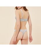 String Babydoll gris clair