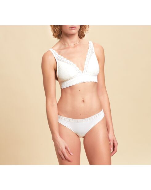 Soutien-gorge sans armatures pad amovible n°8 Cherie Cherie écru