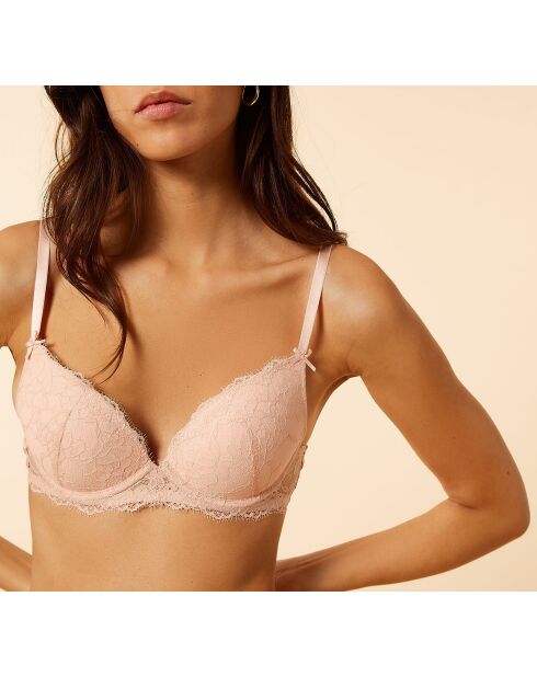 Roze push-up bh met beugel nr. 2 Passion