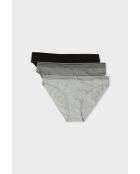 3er-Pack grauer Jack Lace Slips