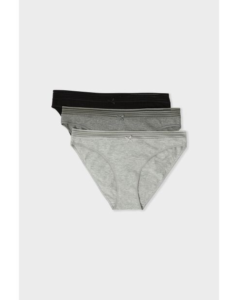 Pack de 3 calzoncillos Jack Lace grises