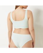 Wende-BH ohne Bügel, 360 Baumwolle, grün
