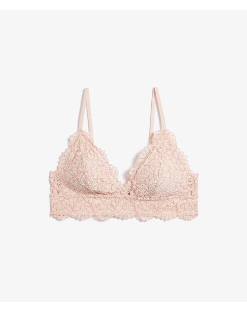 Soutien-gorge sans armatures pad amovible n°8 Success rose poudre