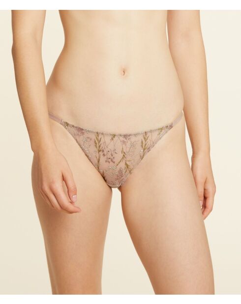 Mutandine Louange in mesh tortora