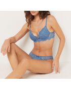 Blauer Push-up-BH von Success mit Bügel