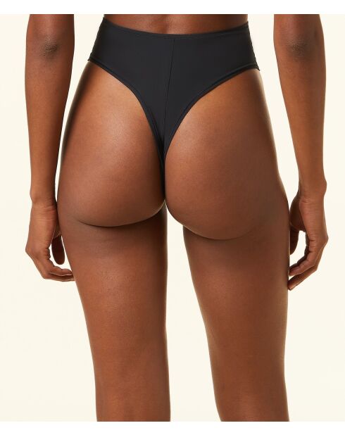 Perfecte zwarte katoenen string