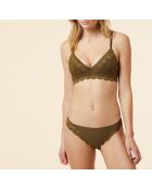 Sujetador sin aros color caqui cielo oliva