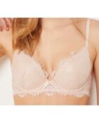 Puderrosa Push-up-BH mit Bügel von Success