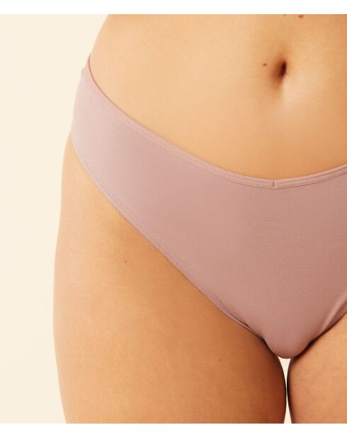 Tanga almendra color topo W21