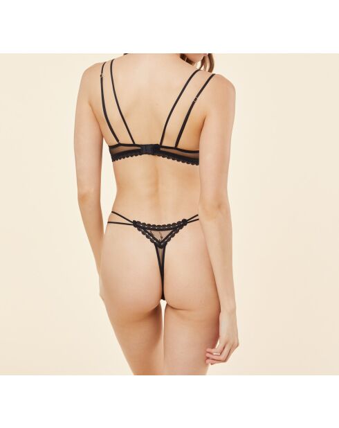 Flirt schwarzer Push-up-BH mit Bügel Nr. 2