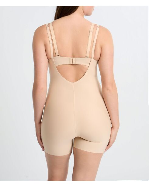 Beige bodysuit uit één stuk zonder beugel Control Byetam