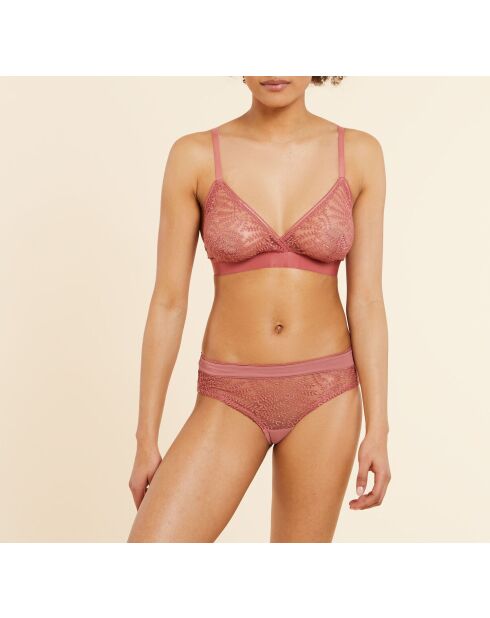 Edmee Terrakotta-BH ohne Bügel