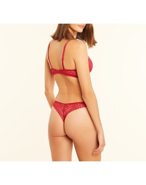 Soutien-gorge avec armatures n°5 Panama rouge