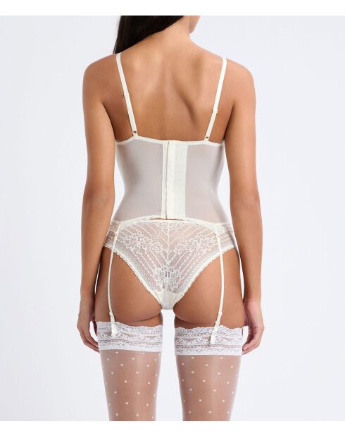 Guêpière avec armatures Panama écrue