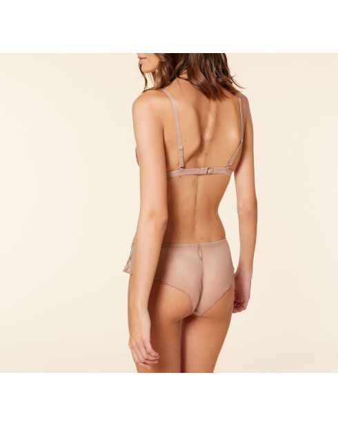 Taupekleurige bh zonder beugel Louange