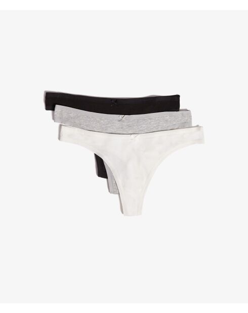 Lot de 3 strings Jack multicolores