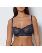 Marineblauwe Flexi Lace bh met beugel nr. 9