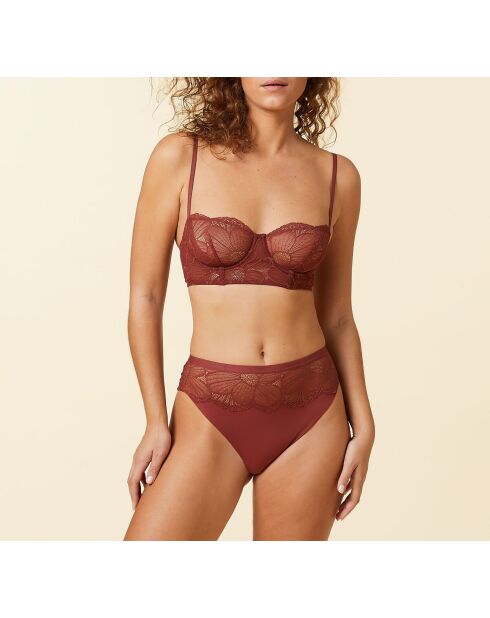 Tanga Flexi Lace roter Backstein