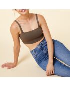 24 Hours kaki olijfkleurige bh zonder beugel