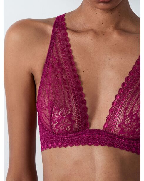 Reggiseno Panama prugna con ferretto n. 7