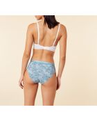 Hemelsblauw slipje met Aya Print