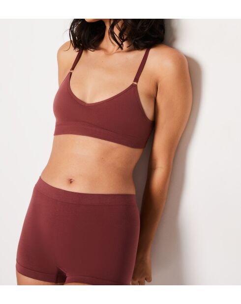 Shorty Amande brique roux