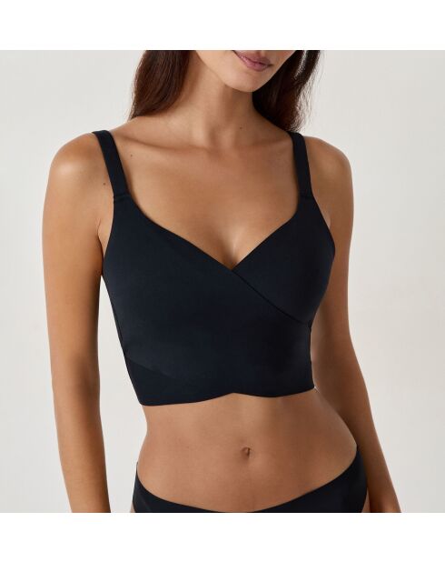 24 Hours schwarzer BH ohne Bügel