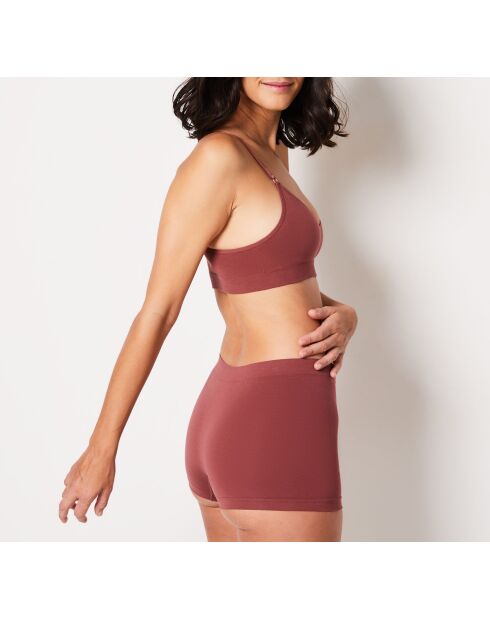 Shorty Amande brique roux