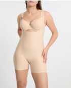 Beige bodysuit uit één stuk zonder beugel Control Byetam