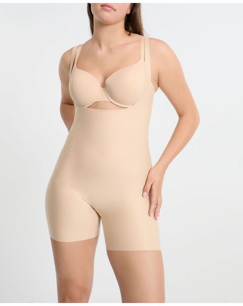 Body intero beige senza ferretto Control Byetam
