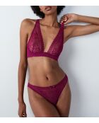 Reggiseno Panama prugna con ferretto n. 7