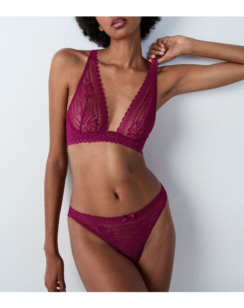 Reggiseno Panama prugna con ferretto n. 7