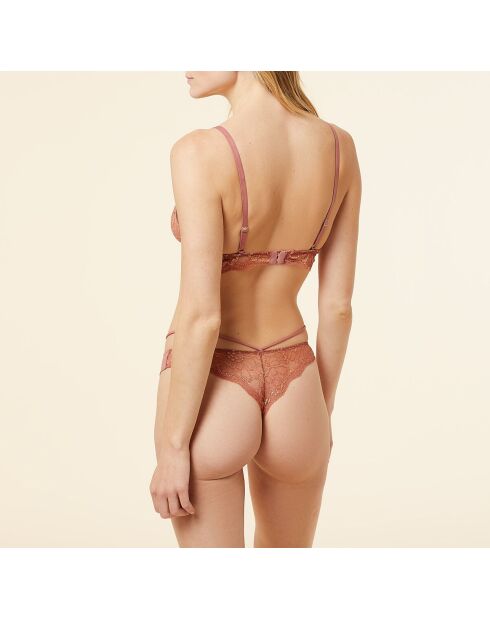 Sujetador sin aros de terracota Karat