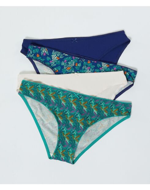 Lot de 4 culottes Pera multicolores