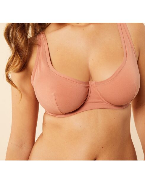 Soutien-gorge sans armatures Gil Plus Size blush