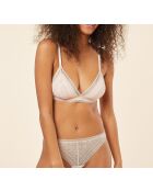Soutien-gorge sans armatures pad amovible n°8 Sublime We Care rose poudre