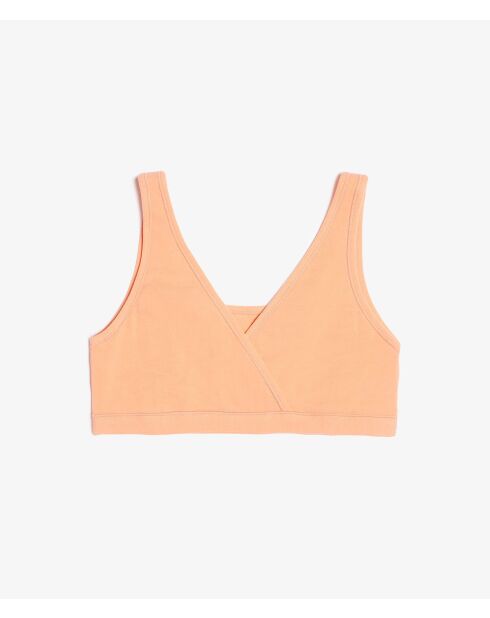 Soutien-gorge réversible sans armatures Coton 360 corail