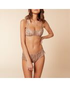 Taupekleurige bh zonder beugel Louange